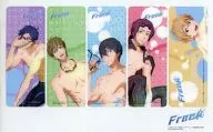 Free! Clear Bookmark Set A (Swimsuit)
