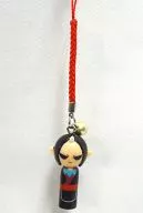 Onite (Children) Kokeshi Netsuke Strap "Hozuki's Coolheadedness"