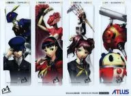 直斗＆雪子＆りせ＆クマ クリアしおり4枚セット 「PS2ソフト ペルソナ4」 テイツー(古本市場)特典