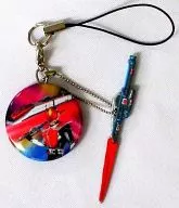 MASKED RIDER DEN-O Sword Form (デンガッシャー) metal badge Strap B "MASKED RIDER DEN-O"