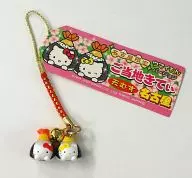 Kitty&ミミィ(Umai Mon版本/炸蝦飯團)墜子(紅色/金色)"hello kitty>名古屋限定