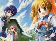 桜乃悠＆藤倉和＆楓ゆづき マウスパッド(横型・背景学校＆空) 「はるのあしおと」