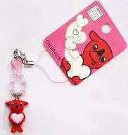 Cheeba Kun Threedimensional Heart Miçangas Strap (rosa) Chiba Limited