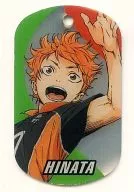 HINATA SHOYO (background tricolor) "Haikyu!!! Character Metal Tag"