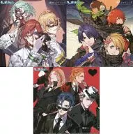 Group (11 people) Mouse Pad Sticker with Jacket Pattern (3-Pack) "Drama CD Utano Prince Sama ♪ Theater Company Shining" Purchase benefits