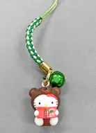 Hello Kitty (Bear) Netsuke (Green / Light Green) 「 Hello Kitty 」 Kumamoto Only