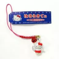 Hello Kitty (Tsuwano version / Sagimai Dance) Netsuke (Pink x Red) 「 Hello Kitty 」 Shimane only