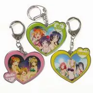 [単品] ラブライブ! μ’s ユニットシングルジャケットイラストハート型キーホルダー3個セット 「CD Music S.T.A.R.T!! BD付超豪華盤」 封入特典