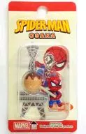 O Homem-Aranha (bola de polvo), o mascote do prendedor "Homem-Aranha"