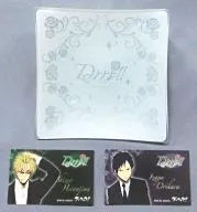 Rinya & Shizuo Glass Tray & Business Card-Style Card "Ani KUJI DURARARA!!" C-2 Prize