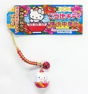 Kitty(横滨中华街拉面版)坠饰(红/金)"hello kitty>神奈川限定