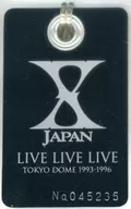 X JAPAN Tag Key Holder "CD LIVE LIVE LIVE TOKYO DOME" Purchase benefits