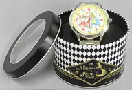 Alice & Lettuce Cat Premium Metal Wrist Watch with Rhinestone "Disney"