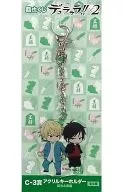 Rinya & Shizuo Acrylic Key Holder "DuRaRaRa!!x2 Rinya KUJI" C-3 Award 2015 Duralara! STREEEEET! Territory of Exhibition Only