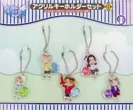 B. US & UK & French & Russian Shea & Chinese Acrylic Key Holder Set (5-piece Set) "HETALIA: THE BEAUTIFUL WORLD"