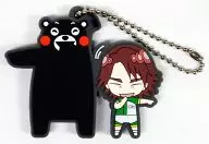 Machi Miyasakae Kichi' Theater YOWAMUSHI PEDAL rubber key ring Collection Kumamon to Sohoku ver.'