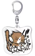 Papan Acrylic Key Holder 「 Tsuyoshi Konoike and Cat Pon ニャアアアン! 」