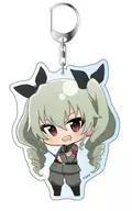 Anchovy Decca Key Holder Mini Character 「 GIRLS & PANZER Theater 」