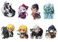 Conjunto de 8 tipos "Overload ナザリック Big Tulus and Hierarchical Guardian Acrílico Keychain"
