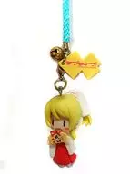 "Kanda Myojin Shrine x Love Live! Figure Strap (Wooden Love Live! Logo)" in Eli Ayase