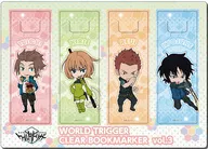 vol.3 玉狛支部ver.(迅悠一＆木崎レイジ＆小南桐絵＆烏丸京介) クリアしおり(4枚組) 「ワールドトリガー」