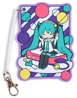 初音ミク V3(パープル) ラバーパスケース 「Happyくじ 初音ミク 2016 SPRING ver.」 F賞 