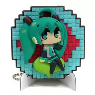 Relief figure with Hatsune Miku stand "Happy KUJI Hatsune Miku 2016 SPRING ver." G Prize