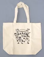 6つ子 トートバッグ ナチュラル 「おそ松さん×侍ジャパン」 球場グッズサイズ不明/ナチュラル