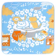D Prize for "Ichiban KUJI Neko Atsume ～ Madoromi Biyori ～" Towel with 5 cats & cut helmet "D"