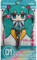 Hatsune Miku mikuzip (zipper cord earphones)' Hatsune Miku ×muzip'