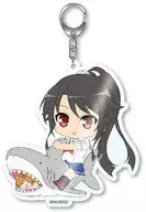 MUNETANI MASHIRO on Shark's Plush toy Kyarado Acrylic Key Holder "High School Fleet"