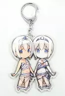 [A la Carte] ウルゥル & サラァナ (UTAWARERUMONO: ITSUWARI NO KAMEN) Drawn Acrylic Key Holder 「 C89 MITSUMI MISATO ART WORKS Misato Mitsumi Art Collection Limited Edition 」 Included Special