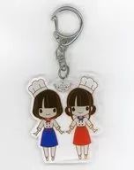 Petit Milady Acrílico Key Holder "Heki and Ayana 's La プチミレディオ Broadcasting Third Anniversary Talk Event 『 プチミレ Spring Bread Festival 』"