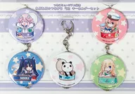 "Can" Key Holder Set (5-piece Set) "HYPERDIMENSION NEPTUNIA" Tsuneko Museum Goods