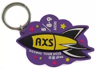 access ご当地キーホルダー(紫) 「access TOUR 2013 永遠dive」 愛知会場限定