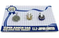 SUPER JUNIOR-D & E accessory charm (3-piece set) "SUPER JUNIOR D & E JAPAN TOUR 2015 -Present -" E. L. F-JAPAN limited goods