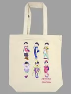 6-Child Canvas Tote Bag "Osomatsu San Matsu No Ichi in TGC"