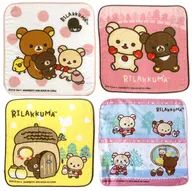 All 4-Type Set Hand Towel "Ichiban KUJI Rilakkuma Tabukuro wo Toukeru Theme" H Prize