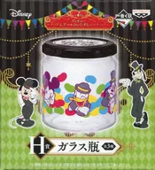 Micky & Donald & Goofy Glass Bottle "Ichiban KUJI Disney~Chip & Dale 's Bad Party!" H Award