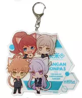 Sapling & Kirigiri & Asahina & Mitarai BIG Acrylic Key Holder "DANGANRONPA in Namja town 2016-17" Minigame Street Stall Chisa-sensei's Extracurricular Class - Doki ☆ After School - Chisa-sensei Award