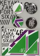Keyaki Slope 46 sticker & metal badge set "keyaki Slope 46 One Man Live"