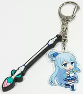 アクア＆ステッキ T.W.G.キーホルダー 「この素晴らしい世界に祝福を!2」