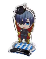 Ciel Phantomhive Black Butler Book of the Atlantic×animatecafe Trading Stand Keyholder