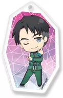 Jan Jacques Roux Roy : "Let's play YURI!!! ON ICE!" Acrylic Key Holder