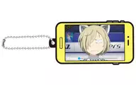 Yuri Plisetsky (cat ear)' YURI!!! ON ICE Moba Character Rubber strap'