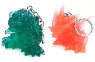 Gamera & Iris (Clear Ver.) Key Holder Set "Gamera 3 Jakjin Awaken Gamera Exhibition"