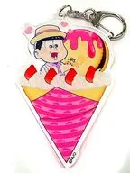 Todomatsu Character Kore! Meets acrylic crepe key holder "Osomatsu san"