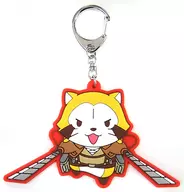 Eren Yeager rubber key ring "Rascal the Raccoon x Attack on Titan"