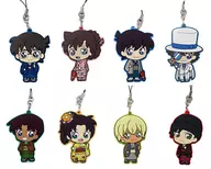 8-Type Set Kimono Rubber Strap "Sega Lucky KUJI CASE CLOSED - Japanese Collection" 5 etc.