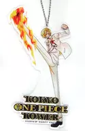 Sanji Big Acrylic Key Holder "One Piece Film: Gold ×TOPT" Limited to ONE PIECE Tower